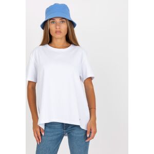FPrice Bílé dámské tričko oversize Velikost: S/M