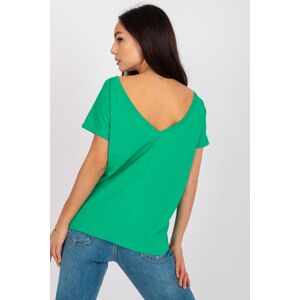 BASIC FEEL GOOD Bavlněné tričko Lucia zelené Velikost: XL