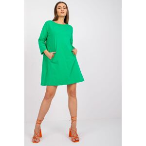 RELEVANCE Bavlněné šaty Gianna zelené Velikost: L/XL