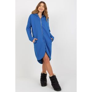 RUE PARIS Mikinové šaty Tina modré Velikost: L/XL