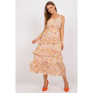 FPrice Květované šaty Celestina světlé Velikost: M/L