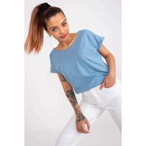 FPrice Basic triko s kapsou světle modré Velikost: S