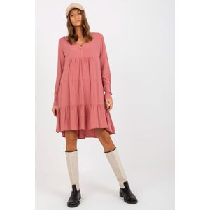 Sublevel Viskózové šaty Elektra dusty pink Velikost: XL