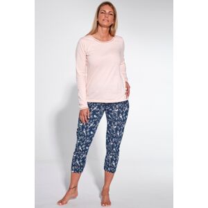Dámské pyžamo Cornette Madison - bavlněné Růžová M