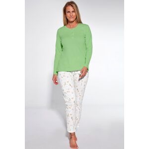 Dámské pyžamo Cornette Debbie - bavlna Zelená XL