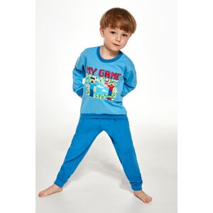Chlapecké pyžamo Cornette My Game - bavlna Světle modrá 110-116