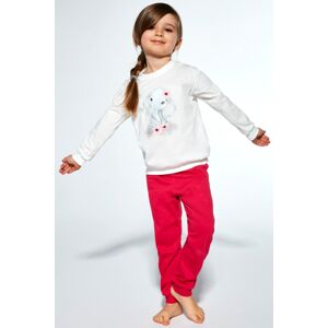 Dívčí pyžamo Cornette Slon - bavlna Ecru 98-104
