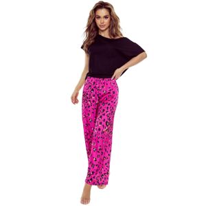 Dámské pyžamo Eldar Gladys - netopýří top Fialovo-růžová XL