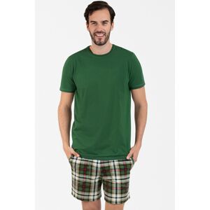 Pánské pyžamo Italian Fashion Seward bis - bavlna Zelená XL