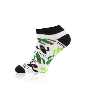 Pánské ponožky Italian Fashion S167S Picos Černo-bílá 44-47
