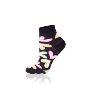 Kotníkové ponožky Italian Fashion S142Z Galia Černo-barevná 35-38