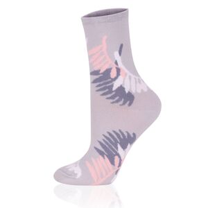 Dámské ponožky Italian Fashion S144D Aloe Šedo-ružová 39-41