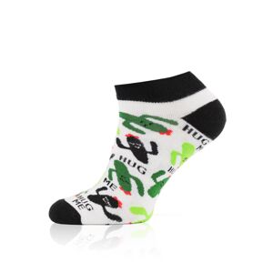 Dámské ponožky Italian Fashion S167S Picos Černo-bílá 39-41
