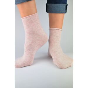 Dámské ponožky Noviti SB022 s třpytivými nitkami Růžová 39-42