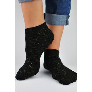 Dámské ponožky Noviti ST022 s třpytivými nitkami Černá 39-42