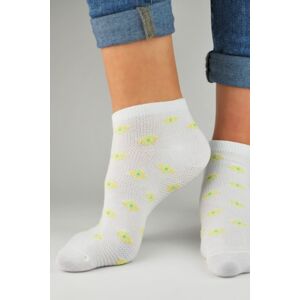 Dámské ponožky Noviti ST020 Bílá 39-42