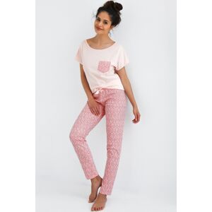 Dámské pyžamo Sensis Carlotta  - bavlna Světle růžová M