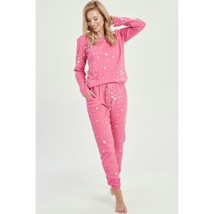 Dámské pyžamo Taro Erika - bavlna Růžová XL