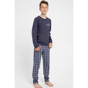 Chlapecké pyžamo Taro Roy - bavlna Tmavě modrá 152