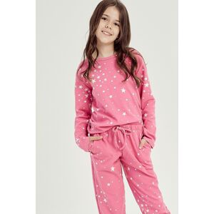 Dívčí pyžamo Taro Erika - bavlna Růžová 134