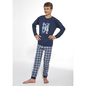 Chlapecké pyžamo Cornette 967/38 164 Tm. modrá