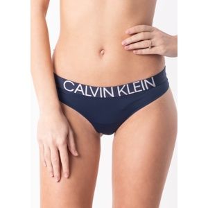 Dámská tanga Calvin Klein QF5184 M Tm. modrá