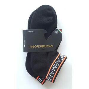 Dámské ponožky Emporio Armani 292304 3R227 černé 2 PÁRY