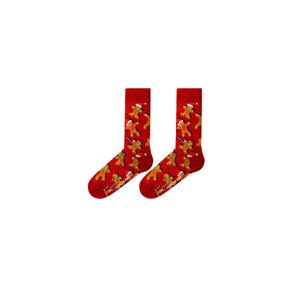 Dámské ponožky John Frank WJFLSFUN-CH25 UNI Červená
