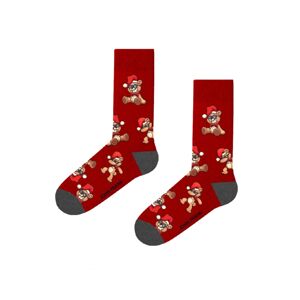 Dámské ponožky John Frank WJFLSFUN-CH52 UNI Červená