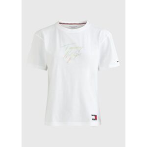 Dámské tričko Tommy Hilfiger UW0UW03945 XL Bílá
