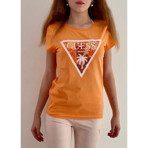 Dámské triko Guess E2GI02 oranžové