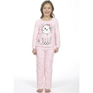 Dětské pyžamo CTM PUG.PYC 8 Světle růžová