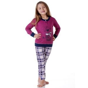 Dívčí pyžamo Cotonella DB248 5/6 Rubínová