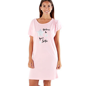 Noční košilka Fordville LN000757 Selfie UNI Růžová
