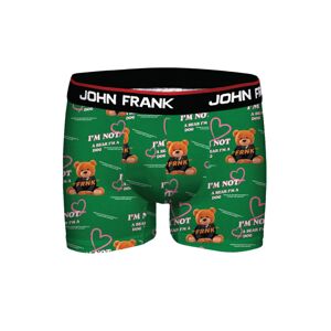 Pánské boxerky John Frank JFBD365 M Zelená