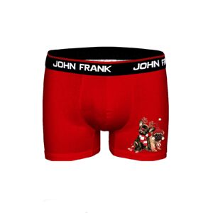 Pánské boxerky John Frank JFBD40-CH-FRIENDS M Červená