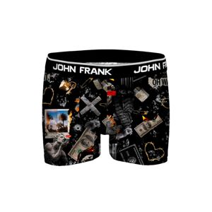 Pánské boxerky John Frank JFBDMOD107 XL Černá