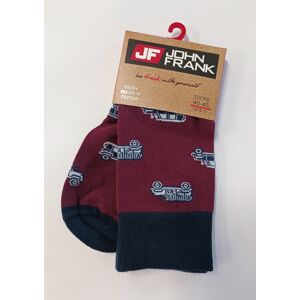 Pánské ponožky John Frank JFLSEF06 UNI Bordó