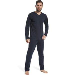 Pánské pyžamo Cornette 111/17 M Tm. modrá