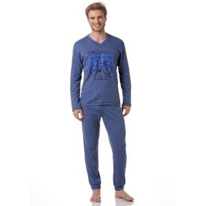 Pánské pyžamo Cotonella DU274 M Blu melange