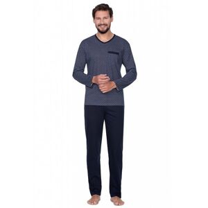 Pánské pyžamo Regina 425 XL Tm. modrá