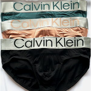 Pánské slipy Calvin Klein NB3129A STEEL COTTON