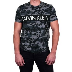 Pánské tričko Calvin Klein NM1861 S ocelovka