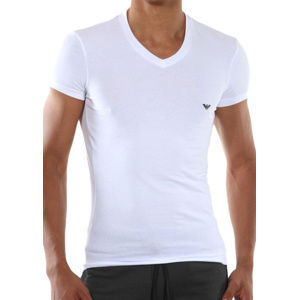 Pánské tričko Emporio Armani 110810 CC729 bílá S Černá
