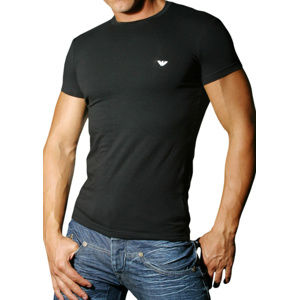 Pánské tričko Emporio Armani 111035 CC729 černá XL Černá