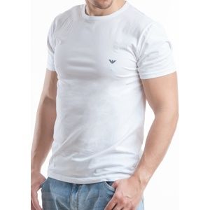Pánské tričko Emporio Armani 111267 CC717 bílá M Bílá
