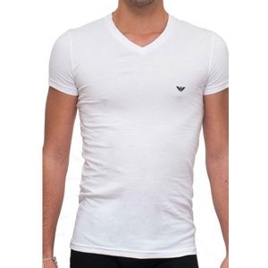 Pánské tričko Emporio Armani 111512 CC717 bílá M Bílá