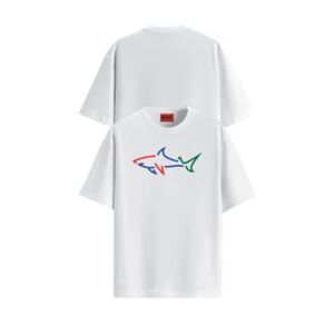 Pánské tričko John Frank JFTAND46 M Bílá
