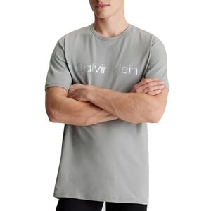 Pánské triko Calvin Klein NM2264E šedé