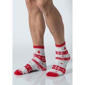 Pánské vánoční ponožky Cotonella EIU040 UNI Červená